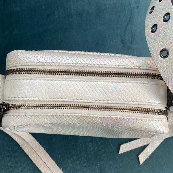 Aimee Kestenberg Cooper Hologram Snake Embossed Leather Crossbody Bag - Picture 4 of 14